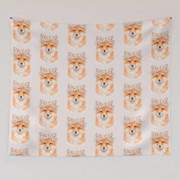 Item preview,   Fox Portrait Watercolor Pet Lovers designed and sold by erozzz.