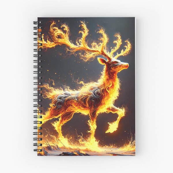 Item preview, Fire Deer, Ai Generated Art designed and sold by ACC .