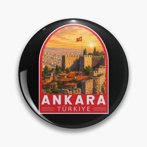 Item preview, Ankara Turkey Travel Art Emblem designed and sold by KrisSidDesigns.