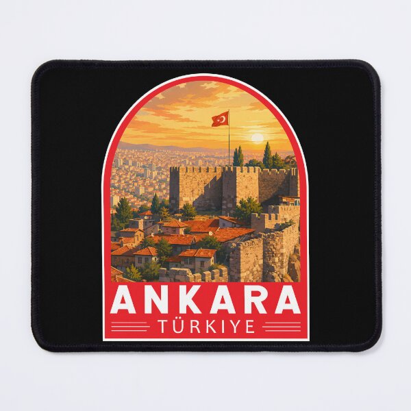 Item preview, Ankara Turkey Travel Art Emblem designed and sold by KrisSidDesigns.