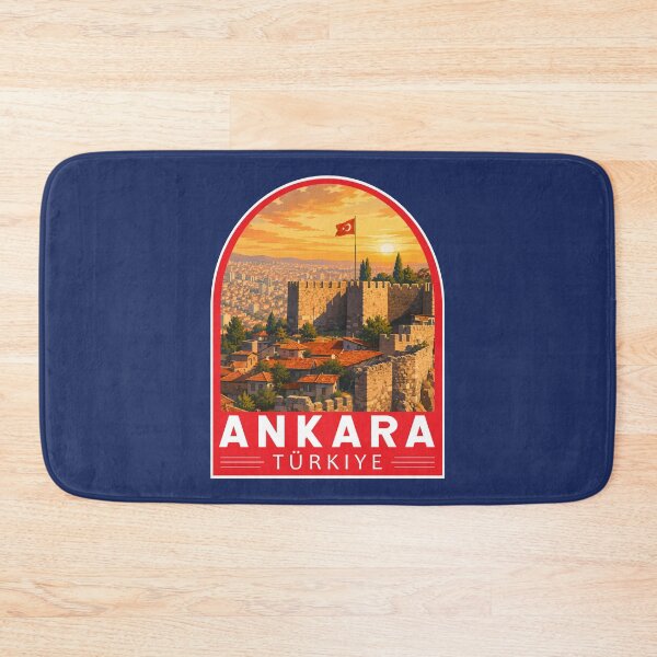 Item preview, Ankara Turkey Travel Art Emblem designed and sold by KrisSidDesigns.