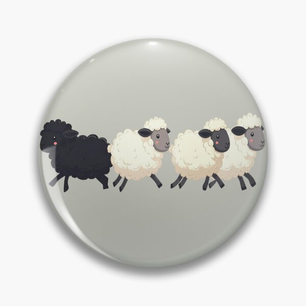 Item preview, Be different, black sheep designed and sold by LiskoDesign.