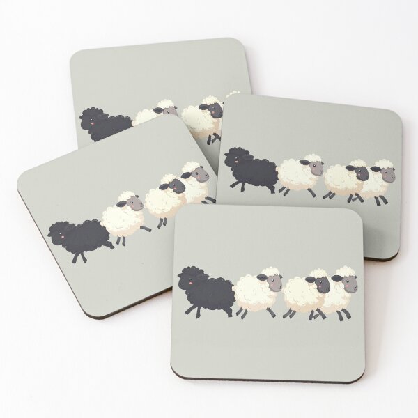 Item preview, Be different, black sheep designed and sold by LiskoDesign.