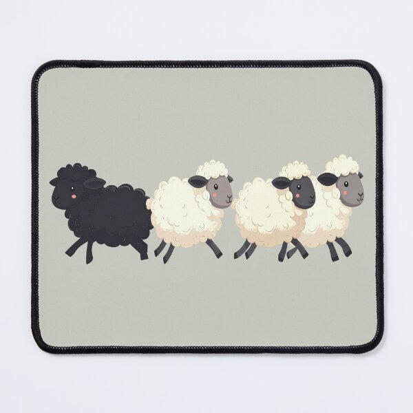 Item preview, Be different, black sheep designed and sold by LiskoDesign.