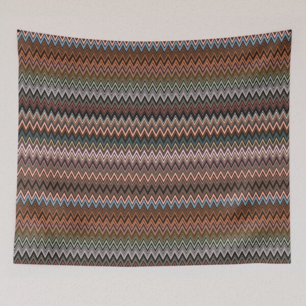 Item preview, Missoni textile mid century vector seamless repeat pattern with retro colors  designed and sold by Retro Street Studios.