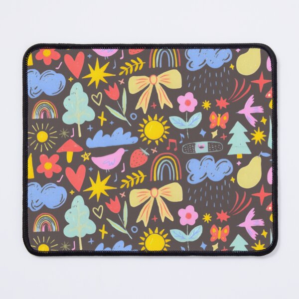 Item preview, Whimsical Nature Pattern - Colorful Rainbow Flower Aesthetic designed and sold by Rangmanch.