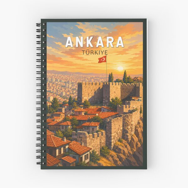 Item preview, Ankara Turkey Illustration Travel Art Vintage designed and sold by KrisSidDesigns.