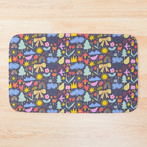 Item preview, Whimsical Nature Pattern - Colorful Rainbow Flower Aesthetic designed and sold by Rangmanch.