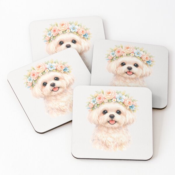 Item preview,  Maltese Portrait Watercolor Pet Lovers designed and sold by erozzz.