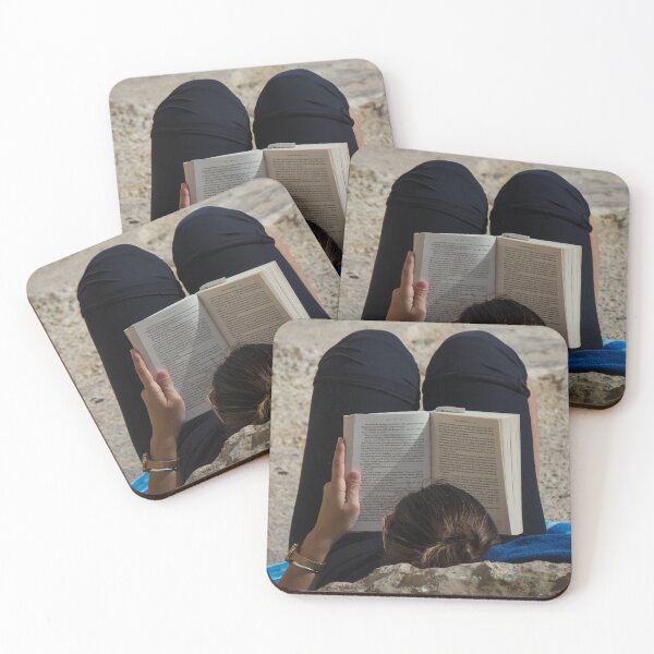 Item preview, Woman Reading a Book While Relaxing on a Rocky Beach Towel in Sunlight and Leisure designed and sold by Nmallia.