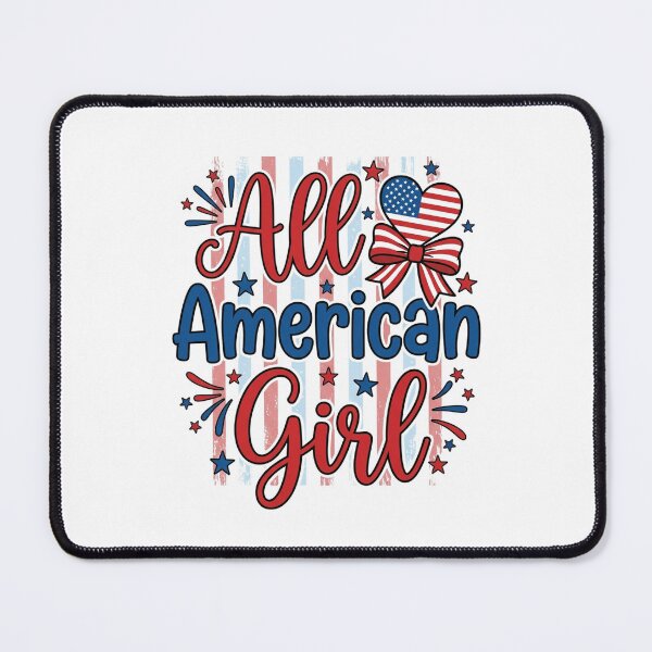 Item preview, American Girl Patriotic Usa Flag Heart Stars And Stripes designed and sold by longngusuc.