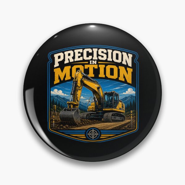 Item preview, Precision In Motion Excavator Operator Construction Equipment Design designed and sold by kakmi-art.