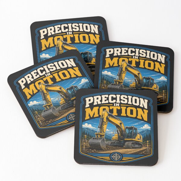 Item preview, Precision In Motion Excavator Operator Construction Equipment Design designed and sold by kakmi-art.
