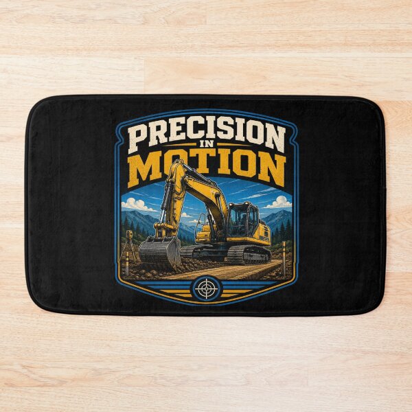 Item preview, Precision In Motion Excavator Operator Construction Equipment Design designed and sold by kakmi-art.