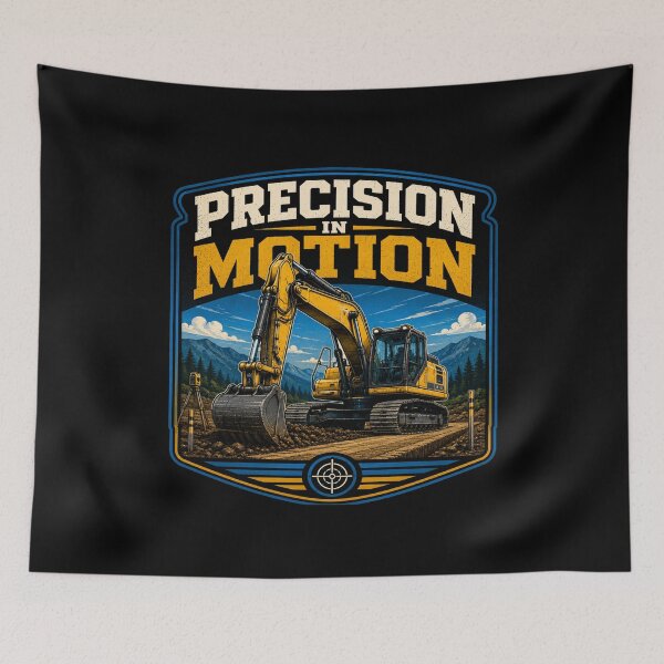 Item preview, Precision In Motion Excavator Operator Construction Equipment Design designed and sold by kakmi-art.