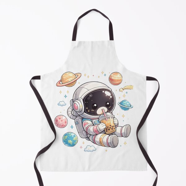 Item preview, Cute Astronaut Drinking Bubble Tea designed and sold by Sovereign Supply Co..