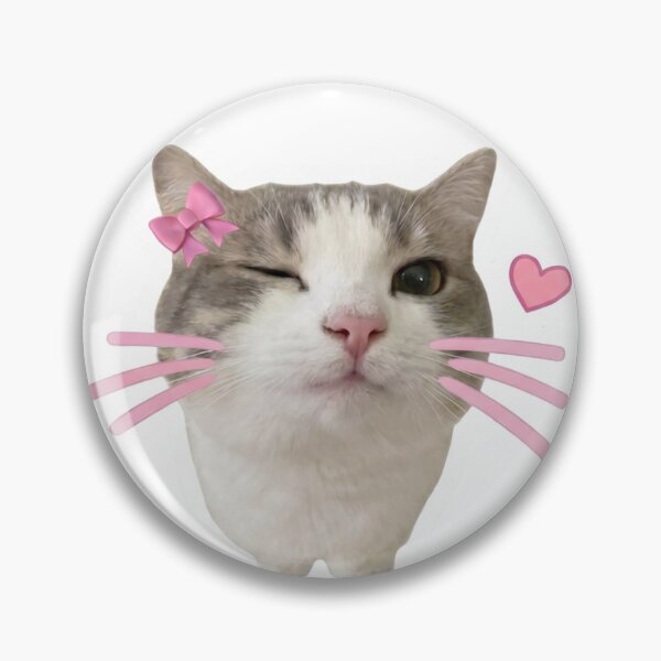 Item preview, Winking Kitty with Pink Heart designed and sold by Angelis030.