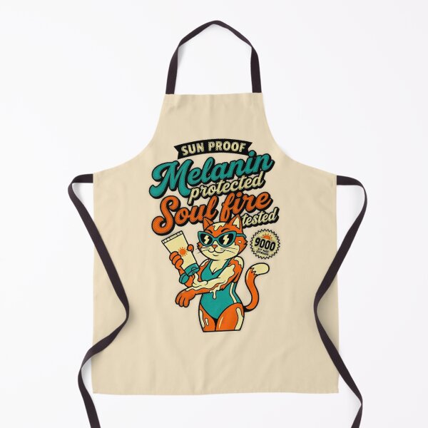 Item preview, Sun Proof Melanin Protected Soul Fire Tested SPF 9000 Cat Graphic — Funny Summer Beach Confidence  designed and sold by SkTee2k.