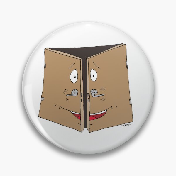 Item preview, Funny Open Doors Smiley Face Cute Object Pun Meme designed and sold by MyxaART.