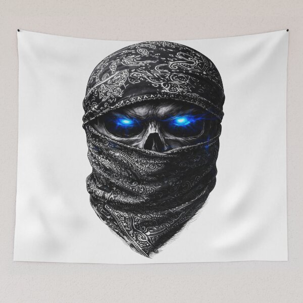 Item preview, Bandana Skull with Glowing Eyes designed and sold by INVIKETOS.