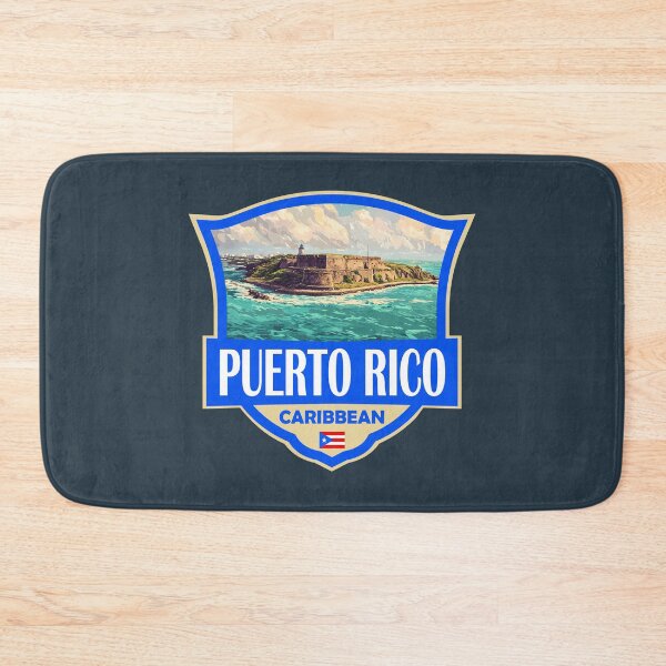 Item preview, Puerto Rico Illustration Retro Badge designed and sold by KrisSidDesigns.