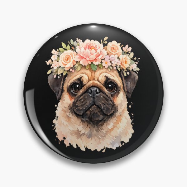 Item preview, Pug Dog   Portrait Watercolor Pet Lovers designed and sold by erozzz.