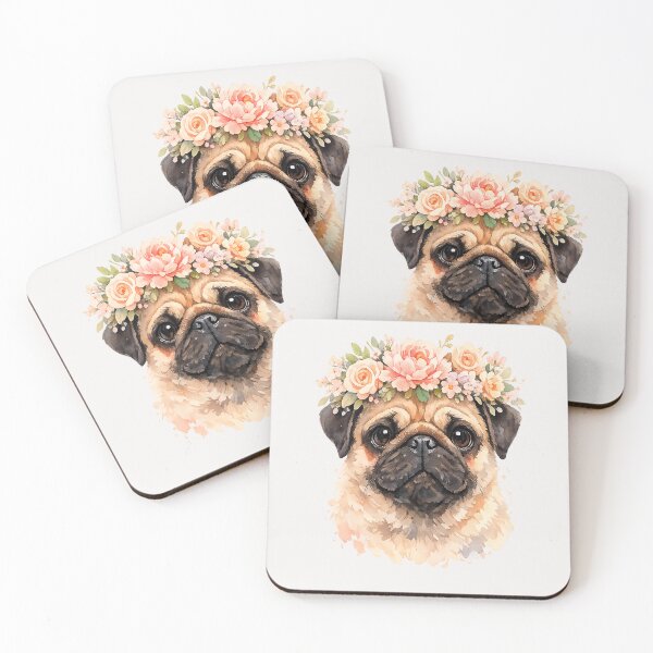 Item preview, Pug Dog   Portrait Watercolor Pet Lovers designed and sold by erozzz.