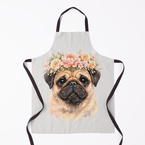 Item preview, Pug Dog Portrait Watercolor Pet Lovers designed and sold by erozzz.