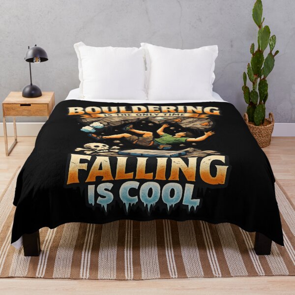 Item preview, Bouldering Is the Only Time Falling Is Cool – Funny Rock Climbing designed and sold by SidTastic .