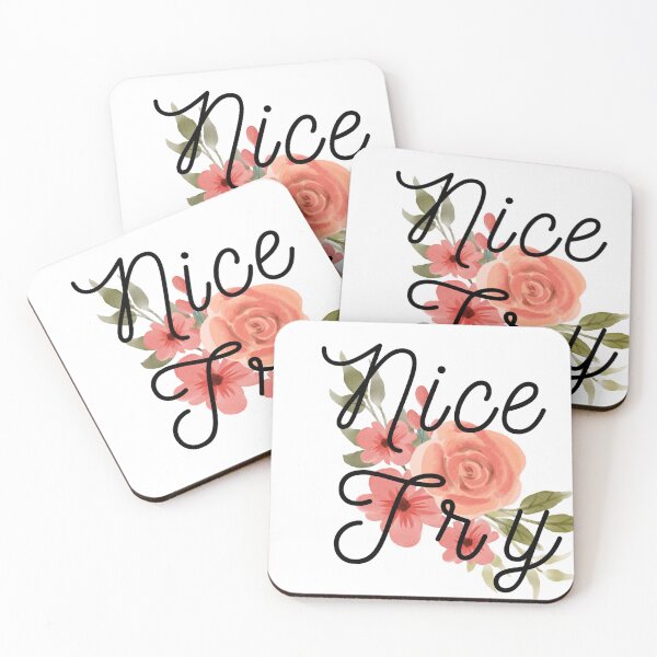 Item preview, Nice Try | k-pop inspired floral aesthetic. designed and sold by K-Fashion Hub.