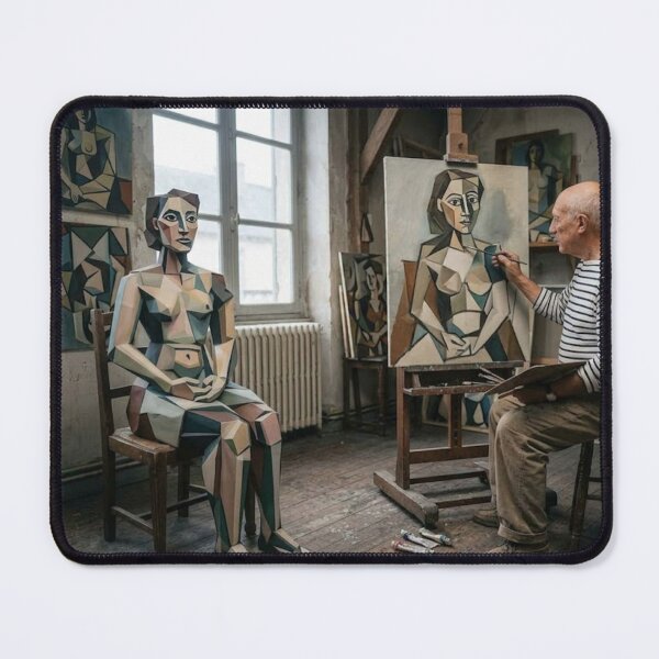 Item preview, Pablo Picasso and his Cubist Model designed and sold by Halifaxartguy.
