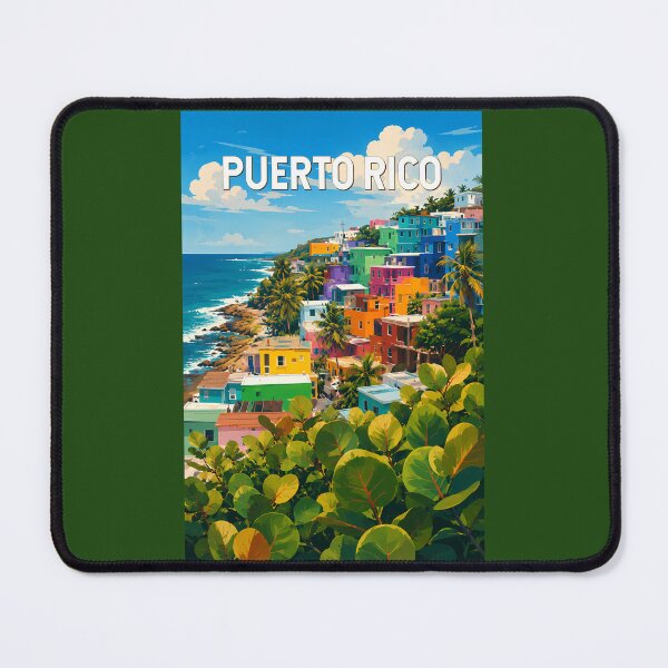 Item preview, Puerto Rico Illustration Travel Art Vintage designed and sold by KrisSidDesigns.