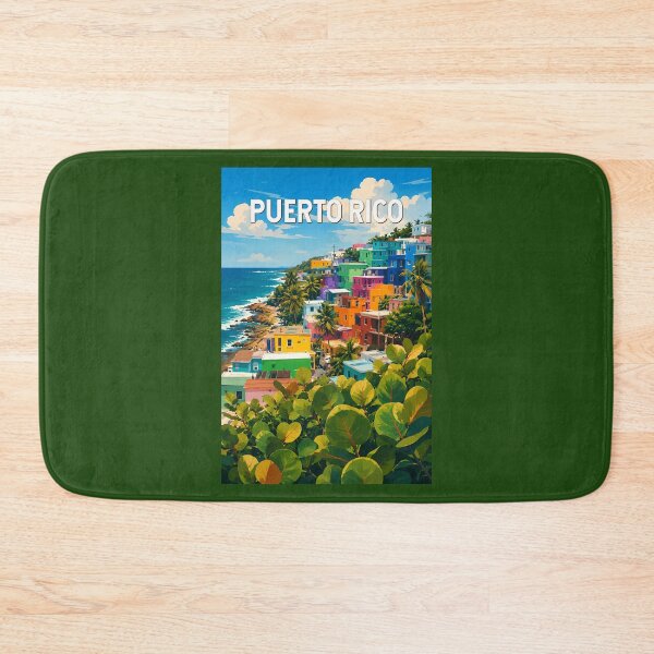 Item preview, Puerto Rico Illustration Travel Art Vintage designed and sold by KrisSidDesigns.