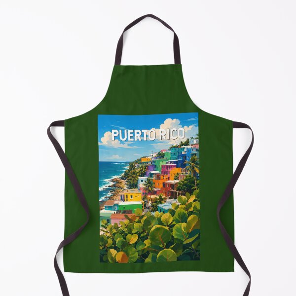 Item preview, Puerto Rico Illustration Travel Art Vintage designed and sold by KrisSidDesigns.