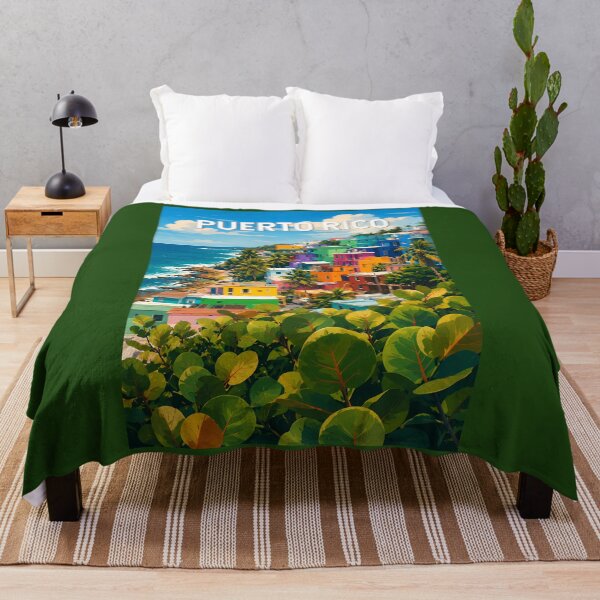 Item preview, Puerto Rico Illustration Travel Art Vintage designed and sold by KrisSidDesigns.