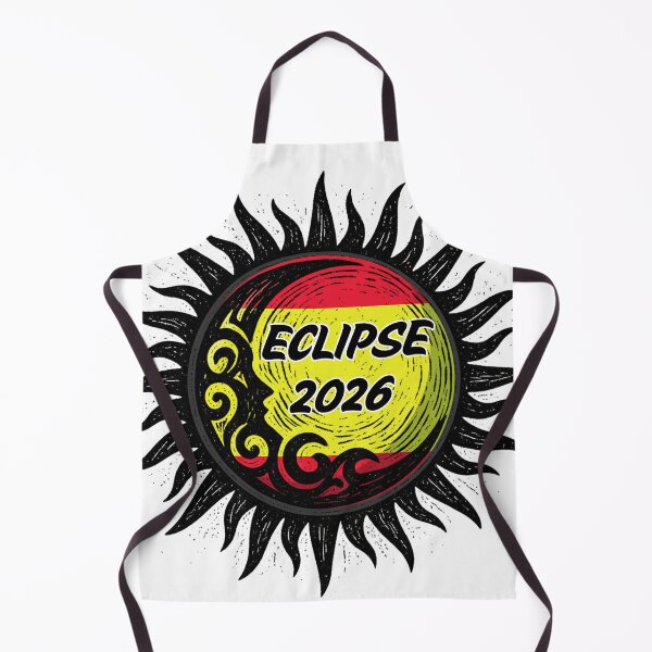 Item preview, Eclipse 2026 Spain Solar Eclipse Vintage Design designed and sold by stickersrafisa.