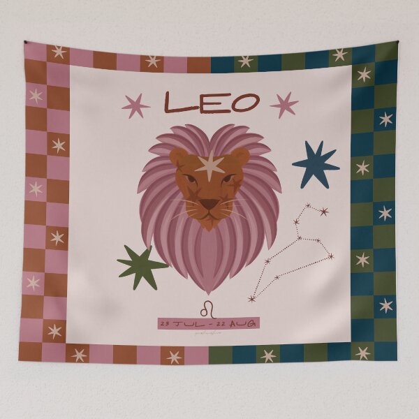 Item preview, Leo Zodiac – Celestial Astrology Illustration  designed and sold by prikanashiro.