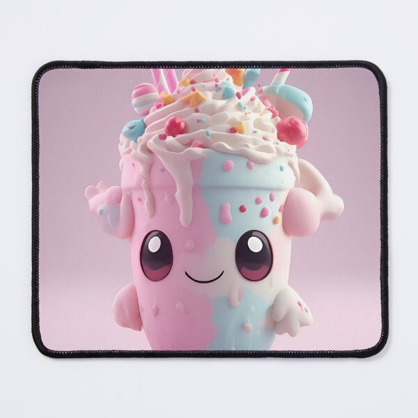 Item preview, **Kawaii Milkshake Mascot**, adorable milkshak designed and sold by : CraftyVibes.