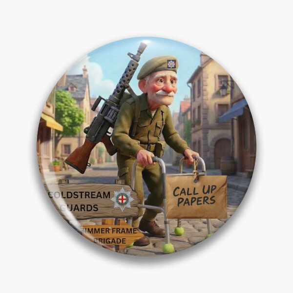 Item preview, Coldstream Guards call up zimmer frame brigade designed and sold by Bootneckstore.