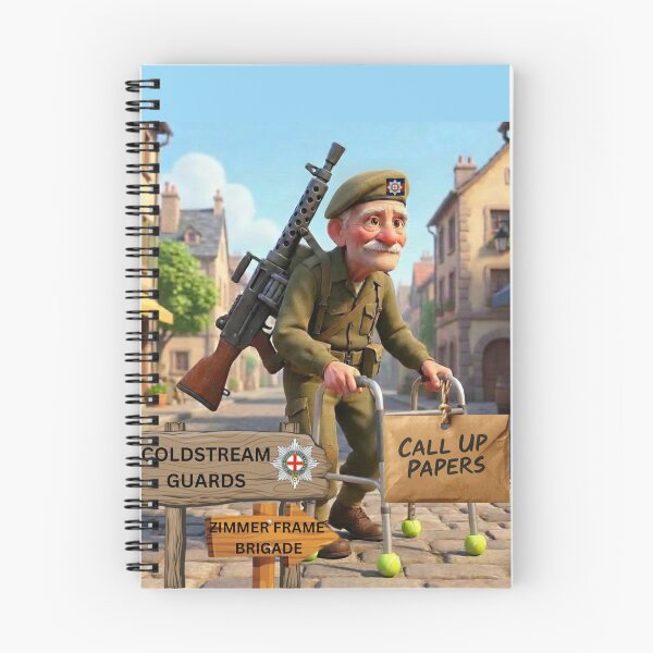 Item preview, Coldstream Guards call up zimmer frame brigade designed and sold by Bootneckstore.