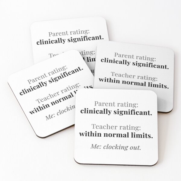 Item preview, School Psychologist Funny Behavior Rating Scale Quote designed and sold by 2SDFromFine.