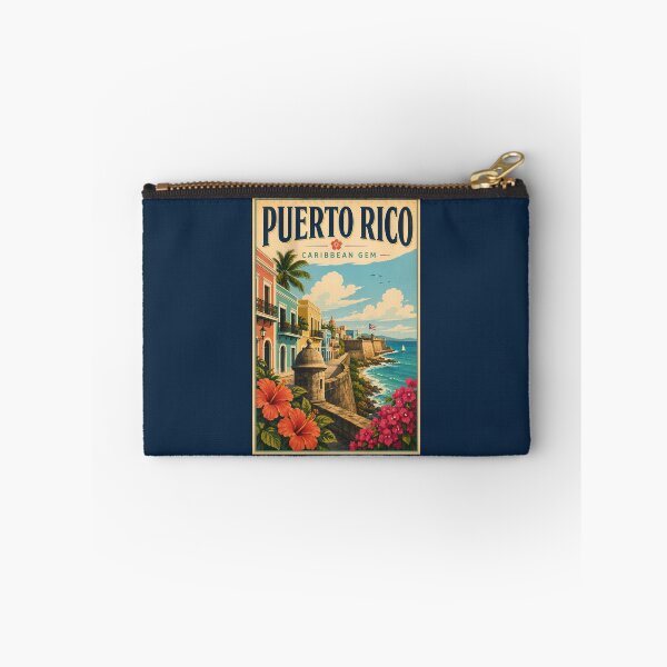 Item preview, Puerto Rico Coast Illustration Travel Art Vintage designed and sold by KrisSidDesigns.