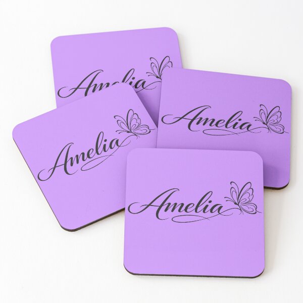 Item preview, Amelia Butterfly Name Art | Luxury Feminine Calligraphy Design designed and sold by AnadAA.