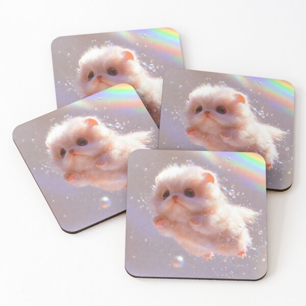 Item preview, Floating Rainbow Fluffy Creature – Cute Fantasy Art Design designed and sold by Vibescapes.