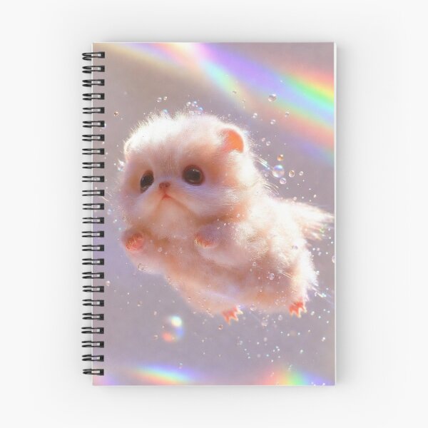 Item preview, Floating Rainbow Fluffy Creature – Cute Fantasy Art Design designed and sold by Vibescapes.