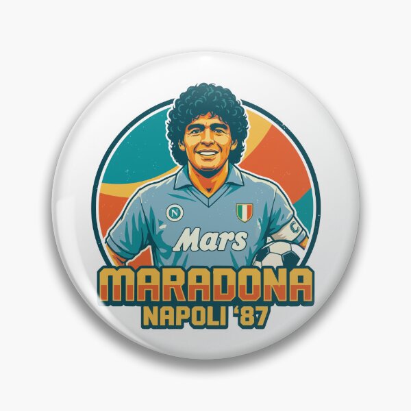 Item preview, Vintage 1980s Diego Maradona Napoli Portrait designed and sold by PixelCatalyst.