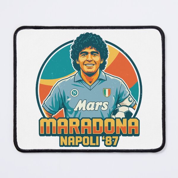 Item preview, Vintage 1980s Diego Maradona Napoli Portrait designed and sold by PixelCatalyst.