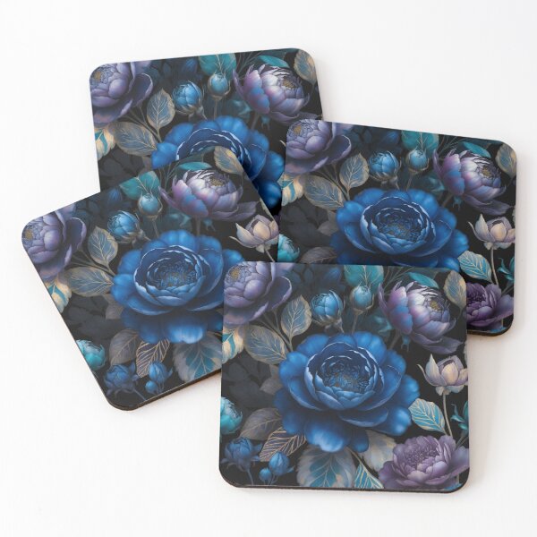 Item preview, Royal Sapphire Bloom | Luxury Blue Floral Pattern | Elegant Botanical Flower Design designed and sold by GalleryPeak.