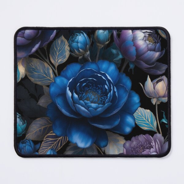 Item preview, Royal Sapphire Bloom | Luxury Blue Floral Pattern | Elegant Botanical Flower Design designed and sold by GalleryPeak.