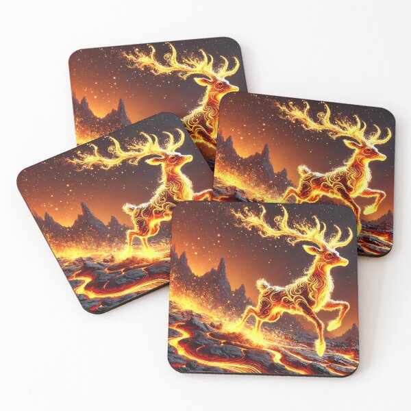 Item preview, Fire Deer, Ai Generated Art designed and sold by ACC .